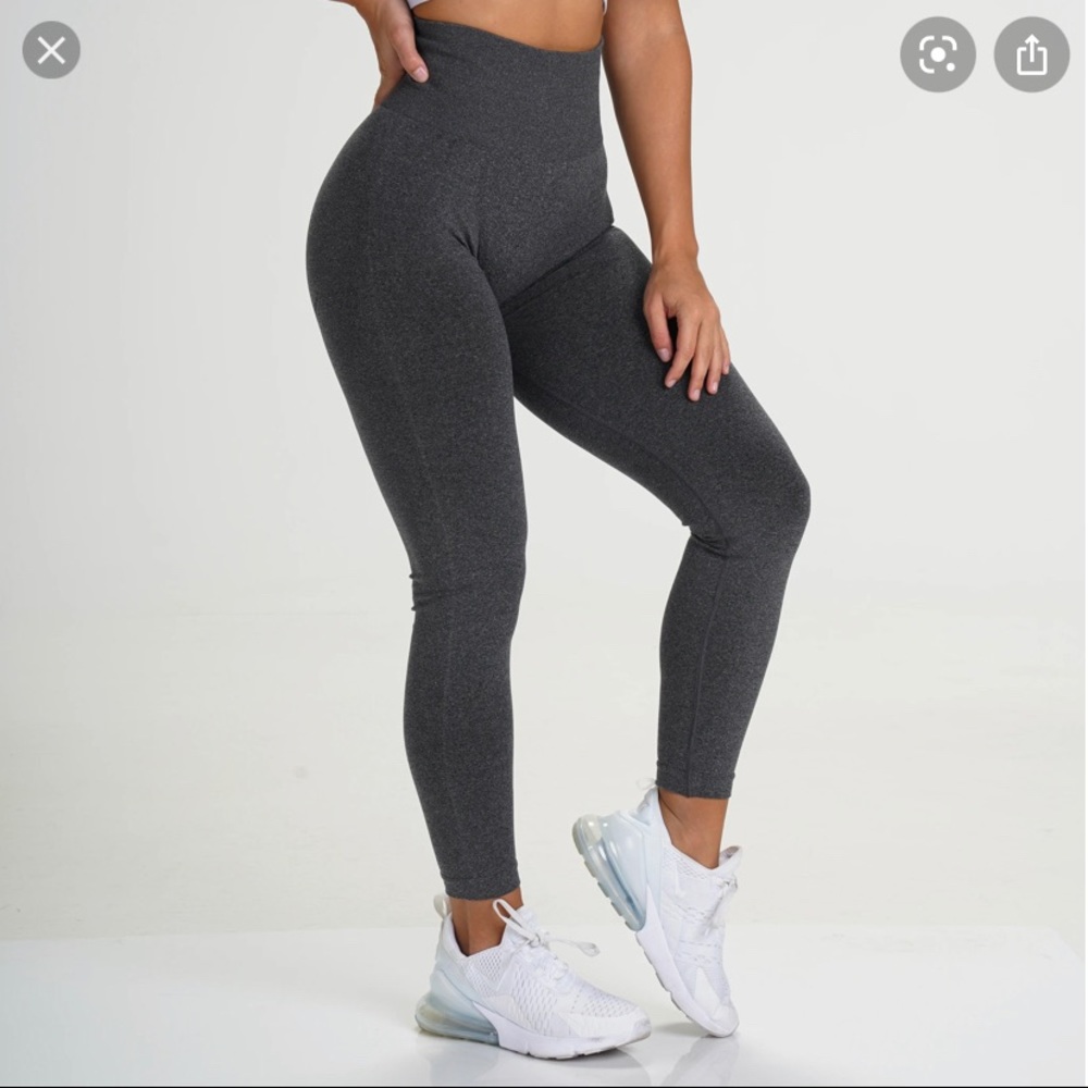 NVGTN black speckle leggings In size small